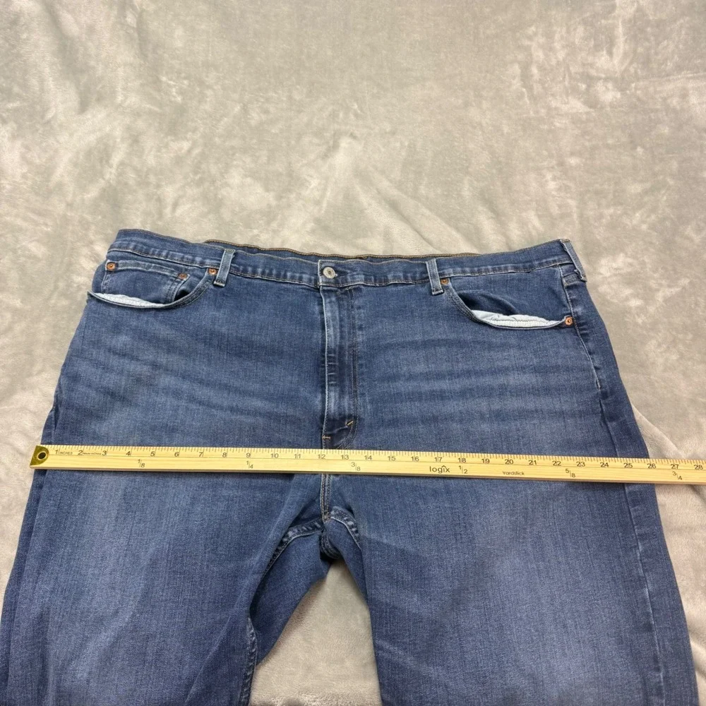Levi's 502 Mens Jeans 48x30 (48x26) Blue Regular Fit Straight‎ Leg Denim Pants